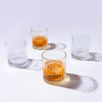 Car-O-Bar Gift Set | Premium Gold Finish Stainless Steel Ice Bucket with Tong - 1500 ml | Set of 4 Whiskey Glasses