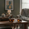 CAR-O-BAR Tipsy Whiskey Glass | Greyish Black