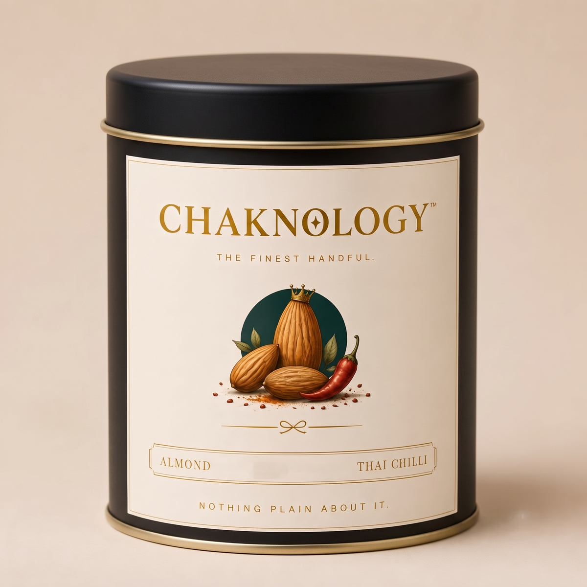 CHAKHNOLOGY Roasted Almond Thai Chilli | Gourmet Cocktail Nuts & Bar Snacks 200gm