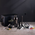 Car-O-Bar Bar set with Glasses and Leatherette Gift set