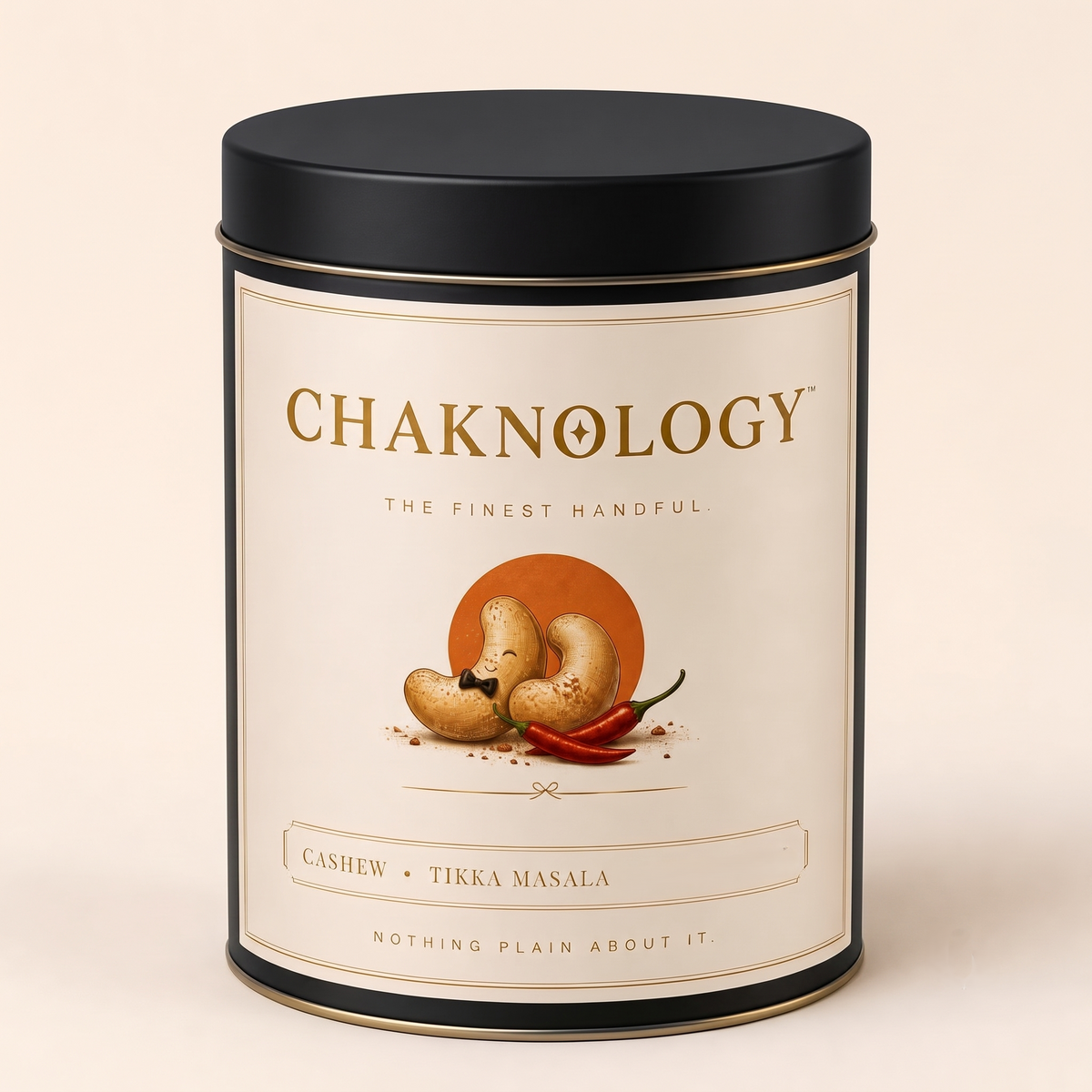 CHAKHNOLOGY Roasted Cashew Tikka Masala | Gourmet Cocktail Nuts & Bar Snacks 200gm