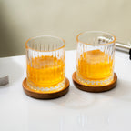 Car-O-Bar Wooden Coasters with Stand -Set of 4