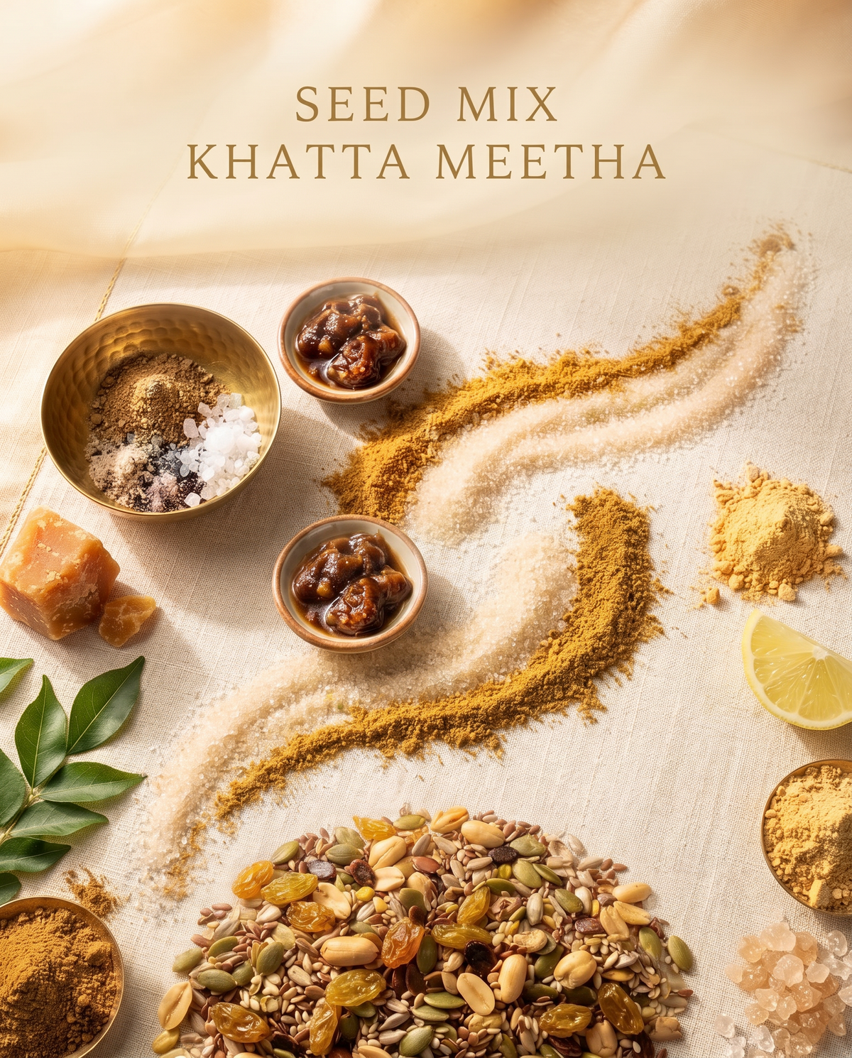 CHAKHNOLOGY Signature Seed Mix Khatta Meetha | Sweet & Tangy Bar Snack 200gm