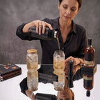 Car-O-Bar Black Bar Set with Glasses Gift Set