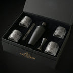 Car-O-Bar Black Bar Set with Glasses Gift Set