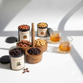 CHAKHNOLOGY Diwali Snack Gift Box with Wooden Caddy Serving Bowls | Car-O-Bar