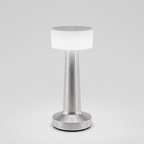 CAR-O-BAR Bar Decor Silver Lamp | 3 Colour Touch Control, USB-C Charging