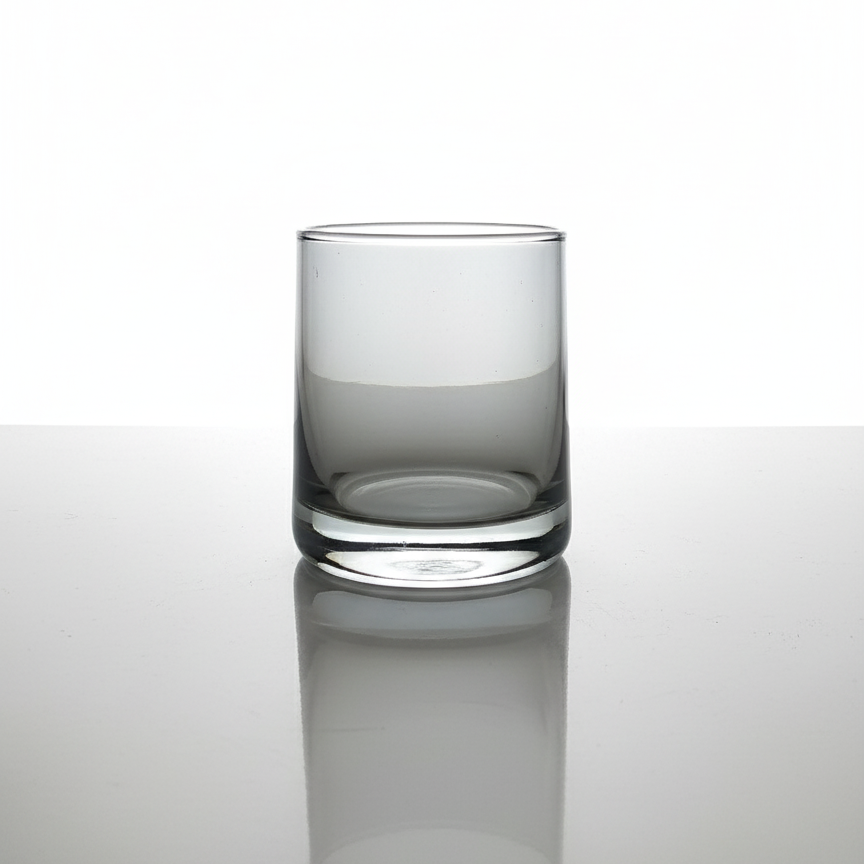 CAR-O-BAR Tipsy Whiskey Glass | Blackish Grey Colour | Set of 6| 260ml