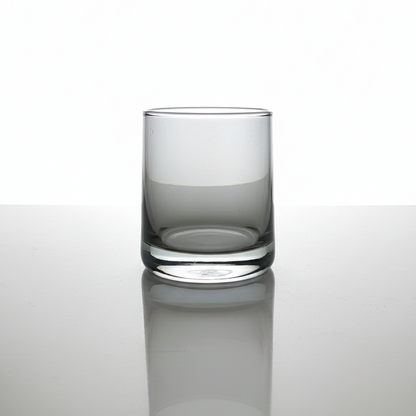 CAR-O-BAR Tipsy Whiskey Glass | Balckish Grey Colour | Set of 4