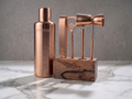 Car-O-Bar Copper Gold Bar Set | 6 Piece Bartender Kit Gift Set