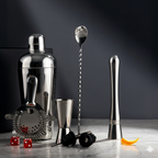 Car-O-Bar Silver Bar set with Glasses and Leatherette Gift set