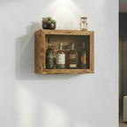 CAR-O-BAR Wooden Wall Mounted Bar Cabinet for Home