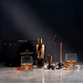 Car-O-Bar Bar set with Glasses and Leatherette Gift set