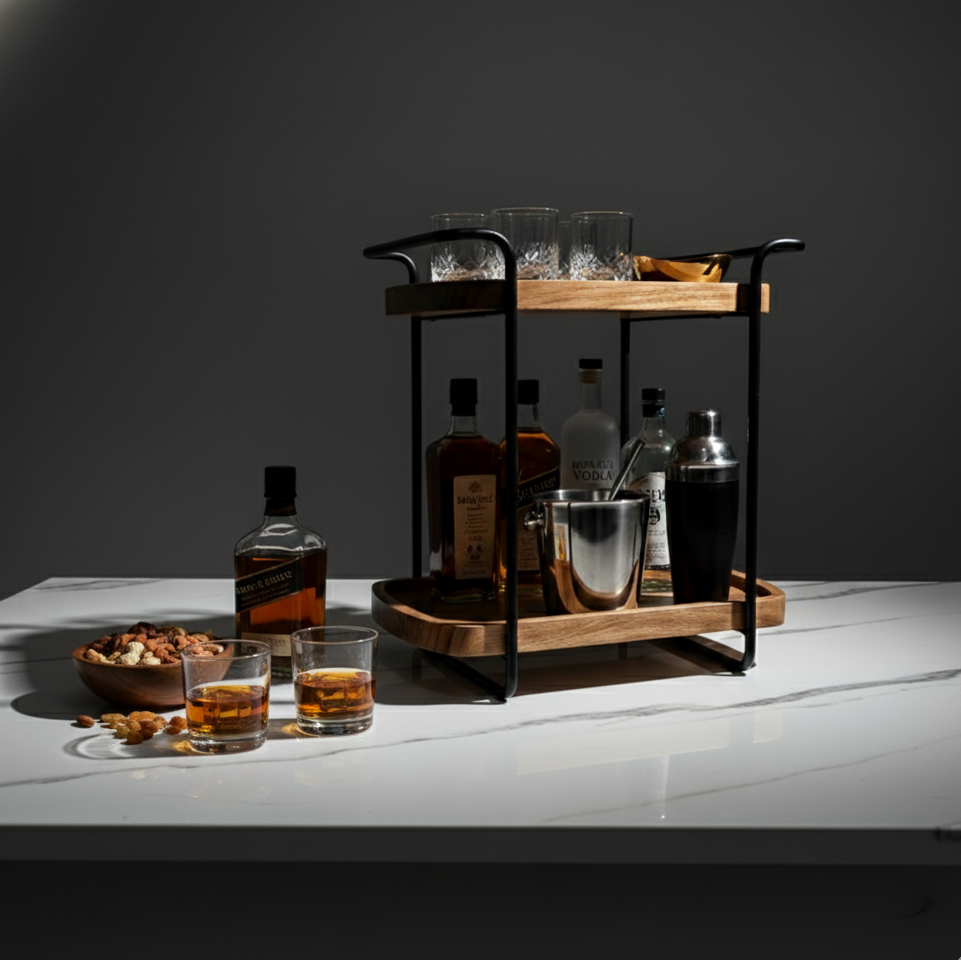 CAR-O-BAR Premium Multipurpose Wine Rack & Organizer