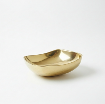 CAR-O-BAR Premium Steel Serving Bowl | Hammered Gold Finish | Double Walled