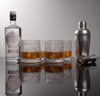 Car-O-Bar Silver Bar Set with Glasses Gift Set