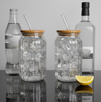 Car-O-Bar Silver Bar Set with Glasses Gift Set