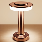 CAR-O-BAR Bar Decor Copper Gold Lamp | 3 Colour Touch Control, USB-C Charging