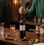 Car-O-Bar Premium Wood & Brass Bar Accessories