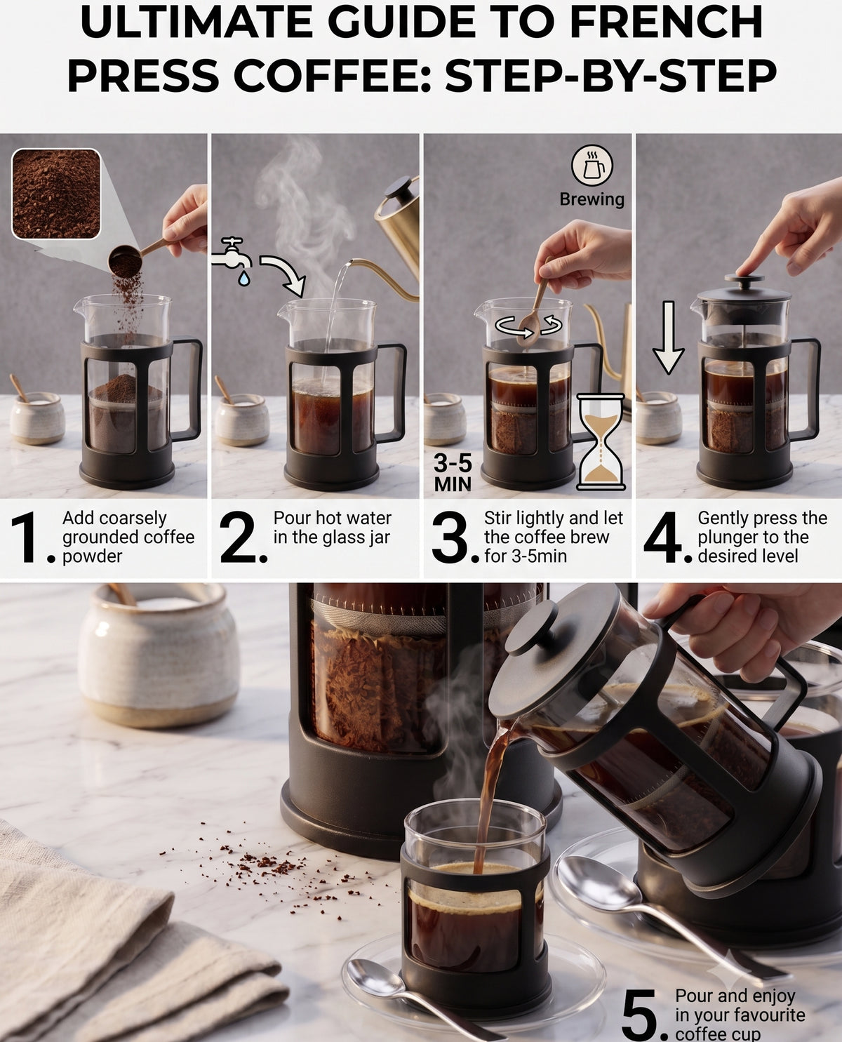 CAR-O-BAR French Press Coffee Set