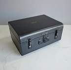 Car-O-Bar Silver Bar Set Trunk | Bar Setup for Home