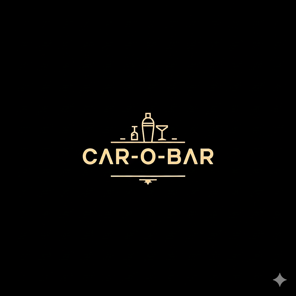 CAR-O-BAR Tipsy Whiskey Glass | Clear Design | Set of 4 | 240ml