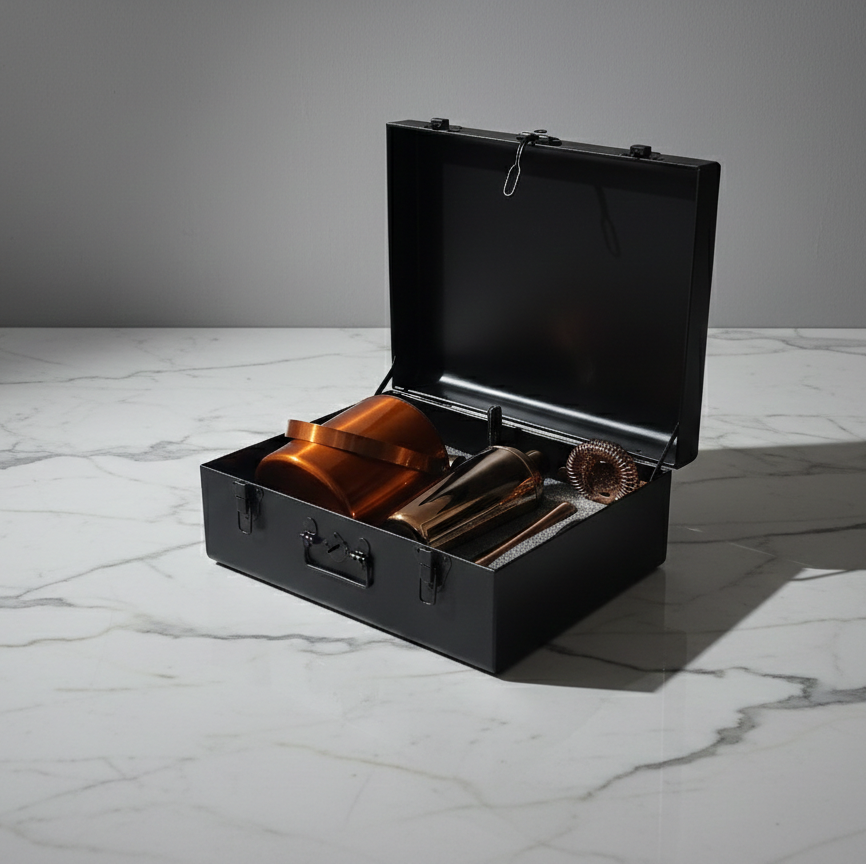 Car-O-Bar Bar Set with Bar Trunk | Bar Setup for Home