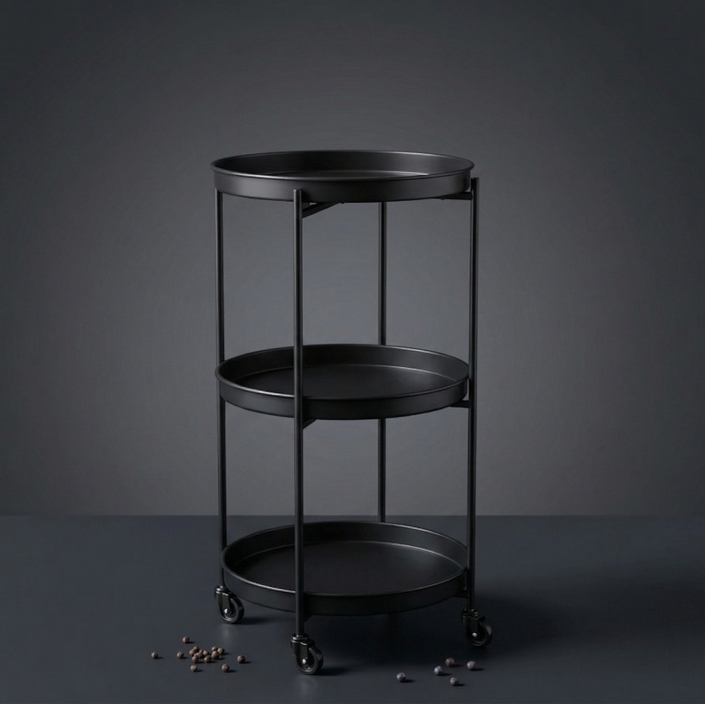 CAR-O-BAR Premium Multipurpose Bar Cart | 3-Tier Bar Trolley for Home