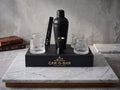 Car-O-Bar Black Bar Set with Glasses Gift Set