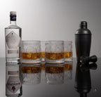 Car-O-Bar Black Bar Set with Glasses Gift Set