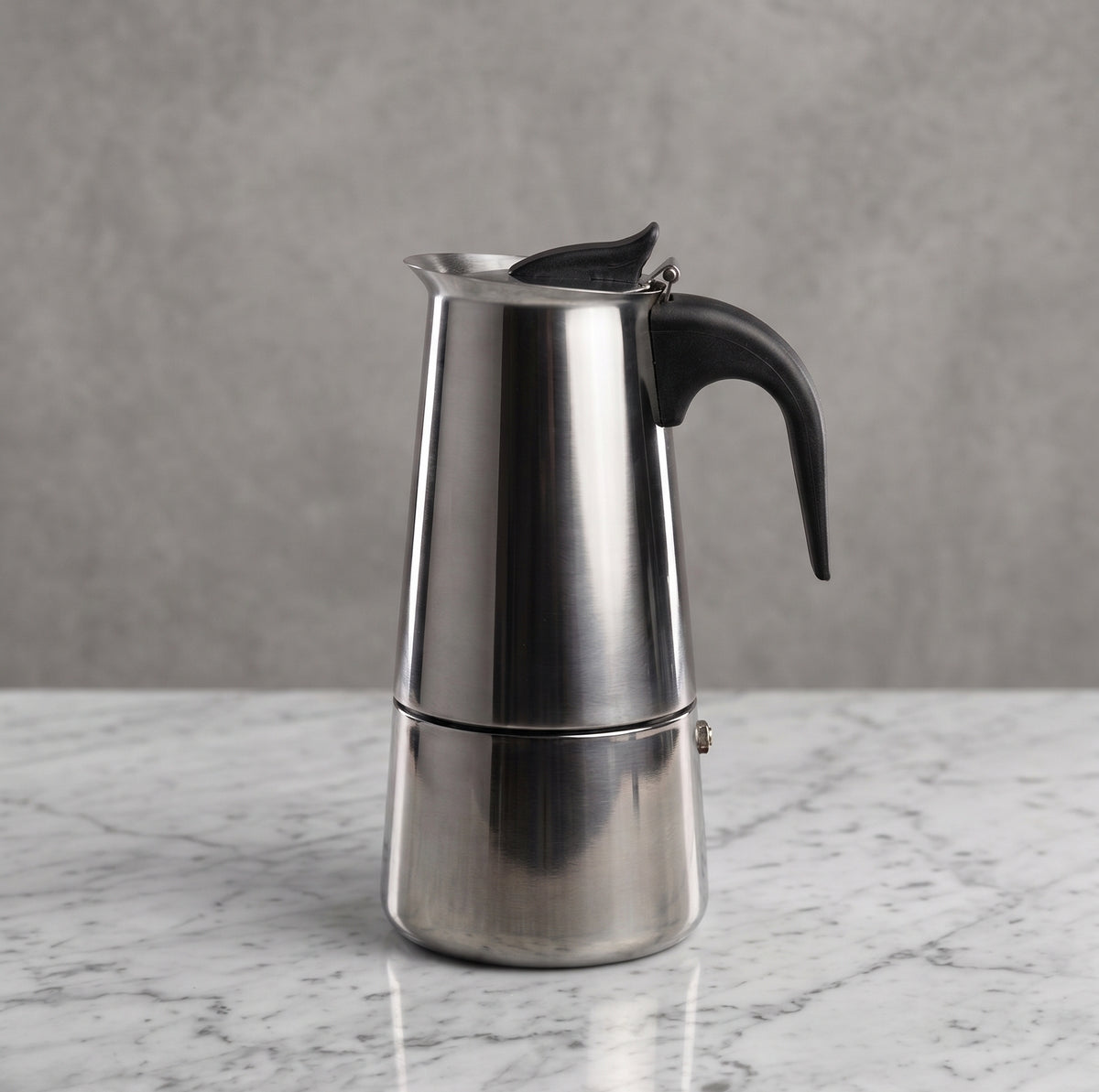 CAR-O-BAR Stainless Steel Moka Pot Coffee Maker For Home
