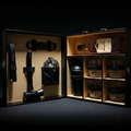 Car-O-Bar Black Bar Set with Glasses Giftset