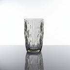 CAR-O-BAR Tipsy High Ball Glass | Blackish Grey Color | Set of 4 |  400 ml