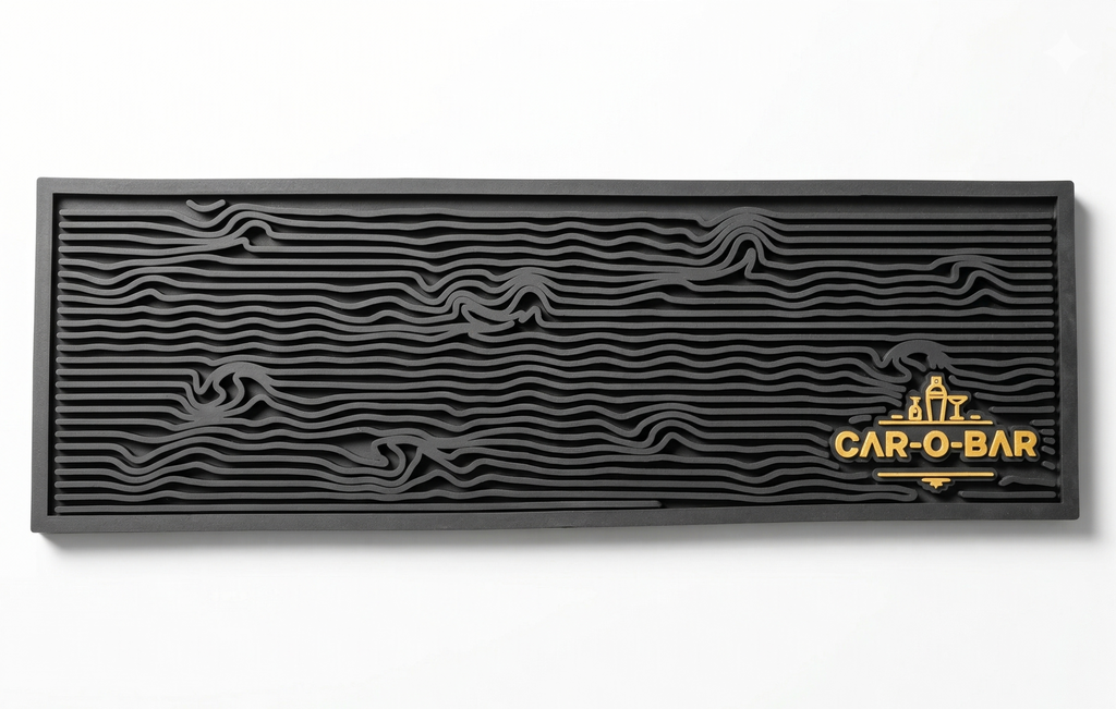 CAR-O-BAR Premium Black Bar Mat for Home