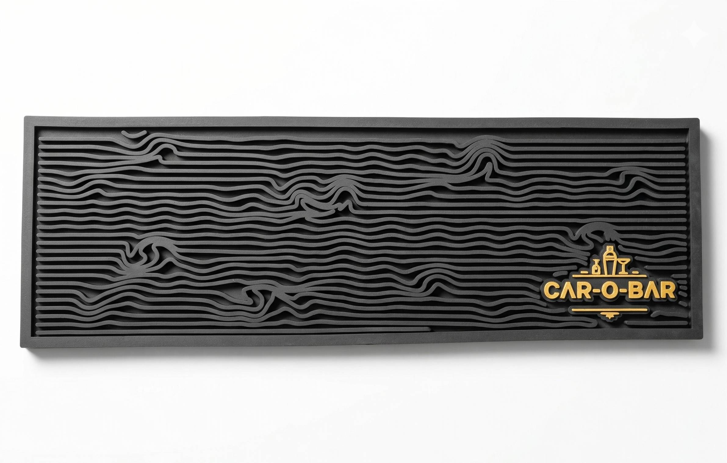 CAR-O-BAR Premium Black Bar Mat for Home