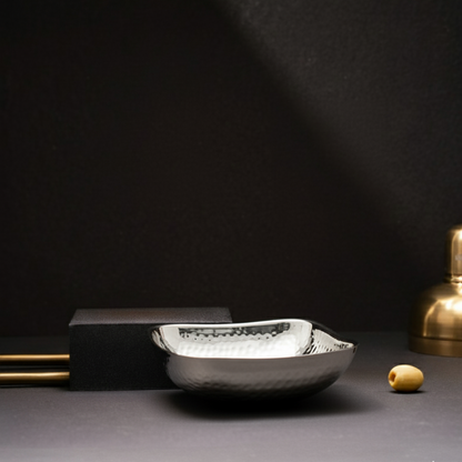 CAR-O-BAR Premium Steel Serving Bowl | Hammered Finish | Double Walled