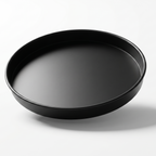 Car-O-Bar Premium Round Serving Tray | Black Round Tray for Bar & Coffee Table