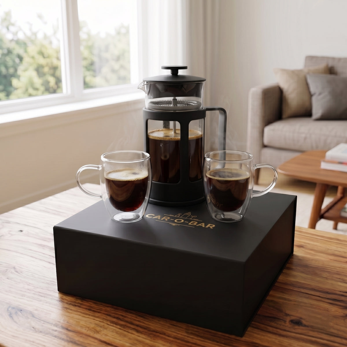 CAR-O-BAR French Press Coffee Set