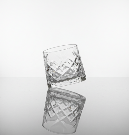 Car-O-Bar Tipsy Spinning Whiskey Glass | Set of 4