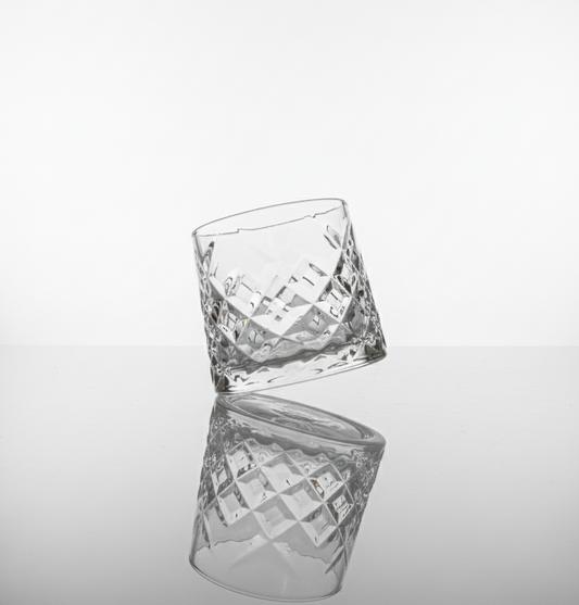 Car-O-Bar Tipsy Spinning Whiskey Glass | Set of 4