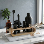 Car-O-Bar Premium Matte Black Barset with Stand