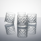 Car-O-Bar Tipsy Spinning Whiskey Glass | Set of 6 | 190ml
