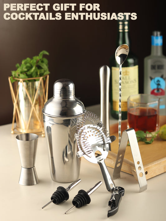 Car-O-Bar Steel Barset - Cocktail Shaker set