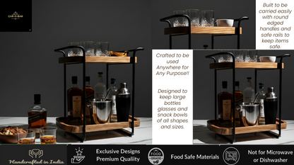 CAR-O-BAR Premium Multipurpose Wine Rack & Organizer