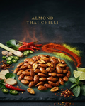 CHAKHNOLOGY Roasted Almond Thai Chilli | Gourmet Cocktail Nuts & Bar Snacks 200gm
