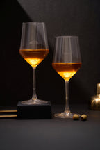 CAR-O-BAR Ivory Wine Glass | Set of 2 Premium Wine Glasses | 320ml Goblet Glass