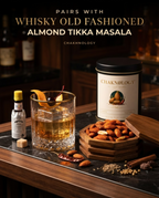 CHAKHNOLOGY Roasted Almond Masala | Gourmet Cocktail Nuts & Bar Snacks 200gm