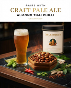 CHAKHNOLOGY Roasted Almond Thai Chilli | Gourmet Cocktail Nuts & Bar Snacks 200gm