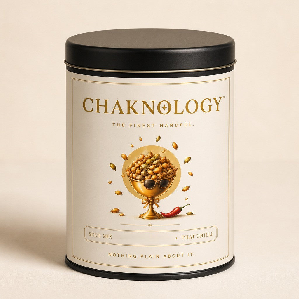 CHAKHNOLOGY Roasted Seed Mix Thai Chilli | Gourmet Cocktail Nuts & Bar Snacks 200gm