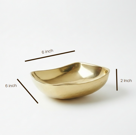 CAR-O-BAR Premium Steel Serving Bowl | Hammered Gold Finish | Double Walled